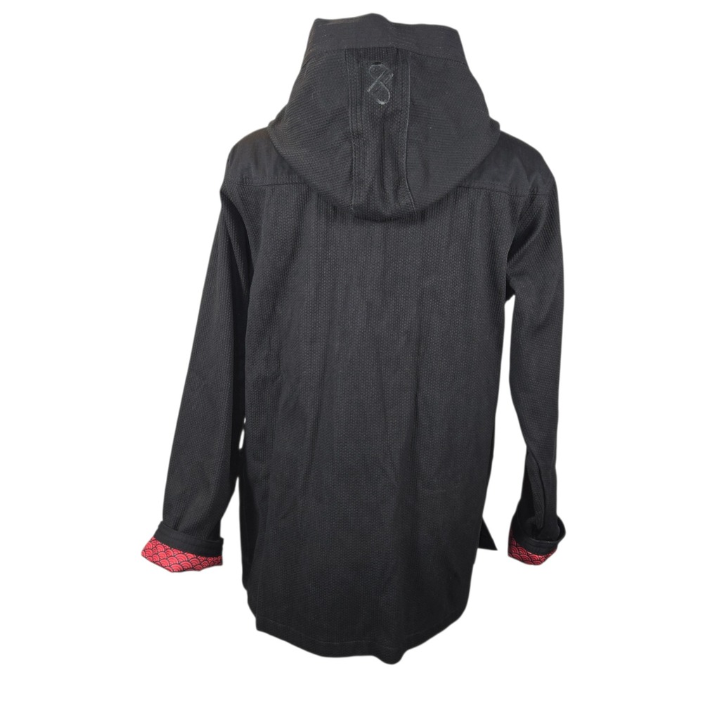 Budo Brothers Hood-Gi Black Red Hooded Jacket Men Martial Arts MMA HeavyweightXL - Picture 7 of 15